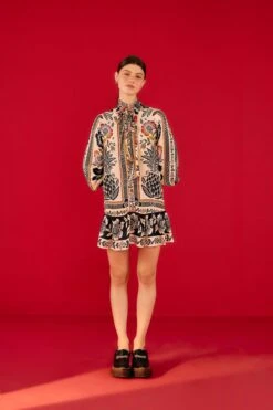 Farm Rio Romantic Garden Lenzing™ Ecovero™ Viscose Mini Dress 9 Farm Rio Romantic Garden Lenzing™ Ecovero™ Viscose Mini Dress -Farm Rio Store 301785 04