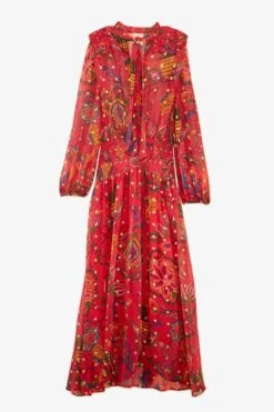 Farm Rio Red Sunset Tapestry Embroidered Maxi Dress -Farm Rio Store 301808 06 1