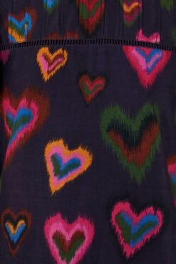 Farm Rio Navy Ikat Dyed Hearts Mini Dress 11 Farm Rio Navy Ikat Dyed Hearts Mini Dress -Farm Rio Store 301817 05
