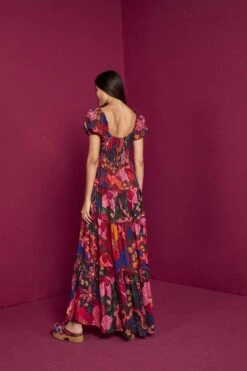 Farm Rio Mixed Wild Life Lenzing™ Ecovero™ Viscose Maxi Dress -Farm Rio Store 301881 04