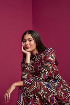 Farm Rio Mystic Trip Lenzing™ Ecovero™ Jersey Dress 10 Farm Rio Mystic Trip Lenzing™ Ecovero™ Jersey Dress -Farm Rio Store 301939 03