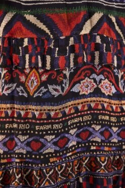 Farm Rio Blue Ainika Tapestry Maxi Skirt 10 Farm Rio Blue Ainika Tapestry Maxi Skirt -Farm Rio Store 301951 04