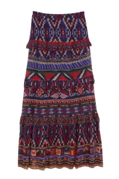Farm Rio Blue Ainika Tapestry Maxi Skirt 11 Farm Rio Blue Ainika Tapestry Maxi Skirt -Farm Rio Store 301951 05