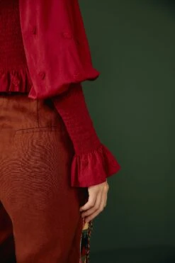 Farm Rio Burgundy 3D Hearts Blouse 10 Farm Rio Burgundy 3D Hearts Blouse -Farm Rio Store 302015 04