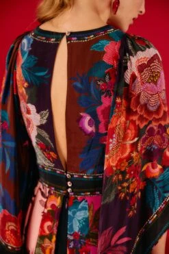 Farm Rio Flower Scarves Maxi Dress -Farm Rio Store 302323 03