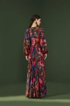 Farm Rio Black Wild Life Lenzing™ Ecovero™ Viscose Maxi Dress -Farm Rio Store 302684 03