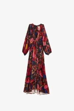 Farm Rio Black Wild Life Lenzing™ Ecovero™ Viscose Maxi Dress -Farm Rio Store 302684 06