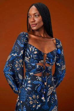 Farm Rio Black Macaw Forest Midi Dress 10 Farm Rio Black Macaw Forest Midi Dress -Farm Rio Store 303774 03