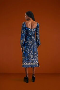 Farm Rio Black Macaw Forest Midi Dress 11 Farm Rio Black Macaw Forest Midi Dress -Farm Rio Store 303774 04