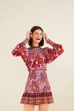 Farm Rio Sweet Floral Mini Dress -Farm Rio Store 303775 03