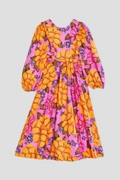 Farm Rio Flowers Garden Organic Cotton Midi Dress -Farm Rio Store 303806 06