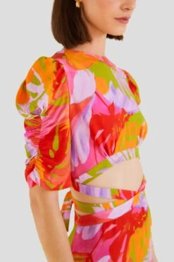 Farm Rio Colorful Leaves Midi Dress 10 Farm Rio Colorful Leaves Midi Dress -Farm Rio Store 303823 03