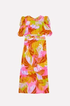 Farm Rio Colorful Leaves Midi Dress 13 Farm Rio Colorful Leaves Midi Dress -Farm Rio Store 303823 06