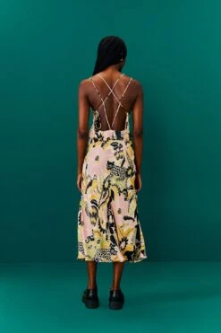 Farm Rio Sand Vintage Forest Lenzing™ Ecovero™ Viscose Midi Dress 11 Farm Rio Sand Vintage Forest Lenzing™ Ecovero™ Viscose Midi Dress -Farm Rio Store 303824 04