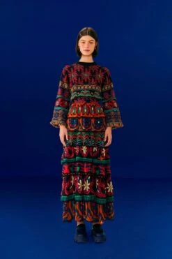 Farm Rio Black Night Sky Maxi Skirt 11 Farm Rio Black Night Sky Maxi Skirt -Farm Rio Store 303828 02