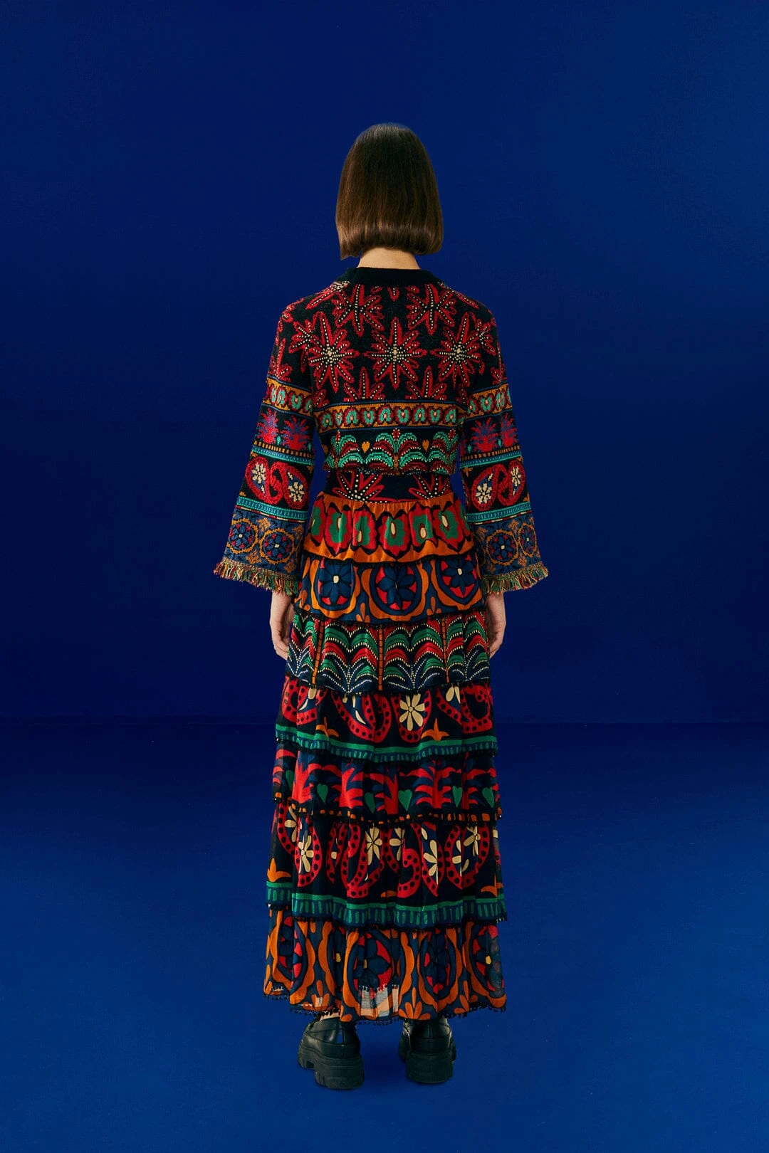 Farm Rio Black Night Sky Maxi Skirt 4 Farm Rio Black Night Sky Maxi Skirt - Image 2