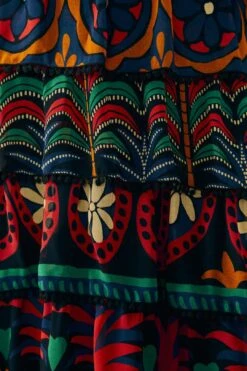 Farm Rio Black Night Sky Maxi Skirt 12 Farm Rio Black Night Sky Maxi Skirt -Farm Rio Store 303828 05