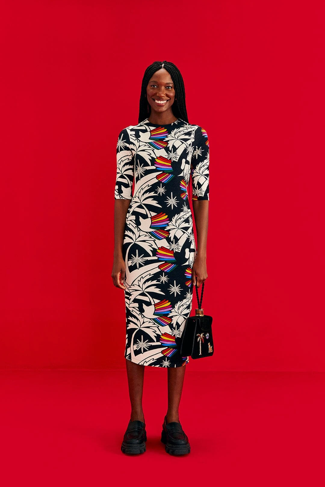 Farm Rio Toucans Wave Lenzing™ Ecovero™ Viscose Midi Dress 5 Farm Rio Toucans Wave Lenzing™ Ecovero™ Viscose Midi Dress - Image 3