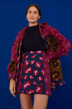 Farm Rio Mixed Leopards Mini Skirt -Farm Rio Store 303888 03