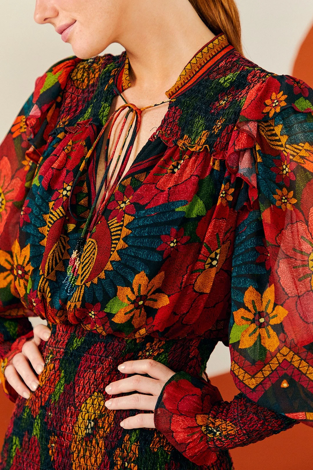 Farm Rio Macaw Ballet Ainika Maxi Dress 5 Farm Rio Macaw Ballet Ainika Maxi Dress - Image 3