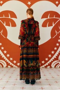 Farm Rio Macaw Ballet Ainika Maxi Dress 11 Farm Rio Macaw Ballet Ainika Maxi Dress -Farm Rio Store 303894 04