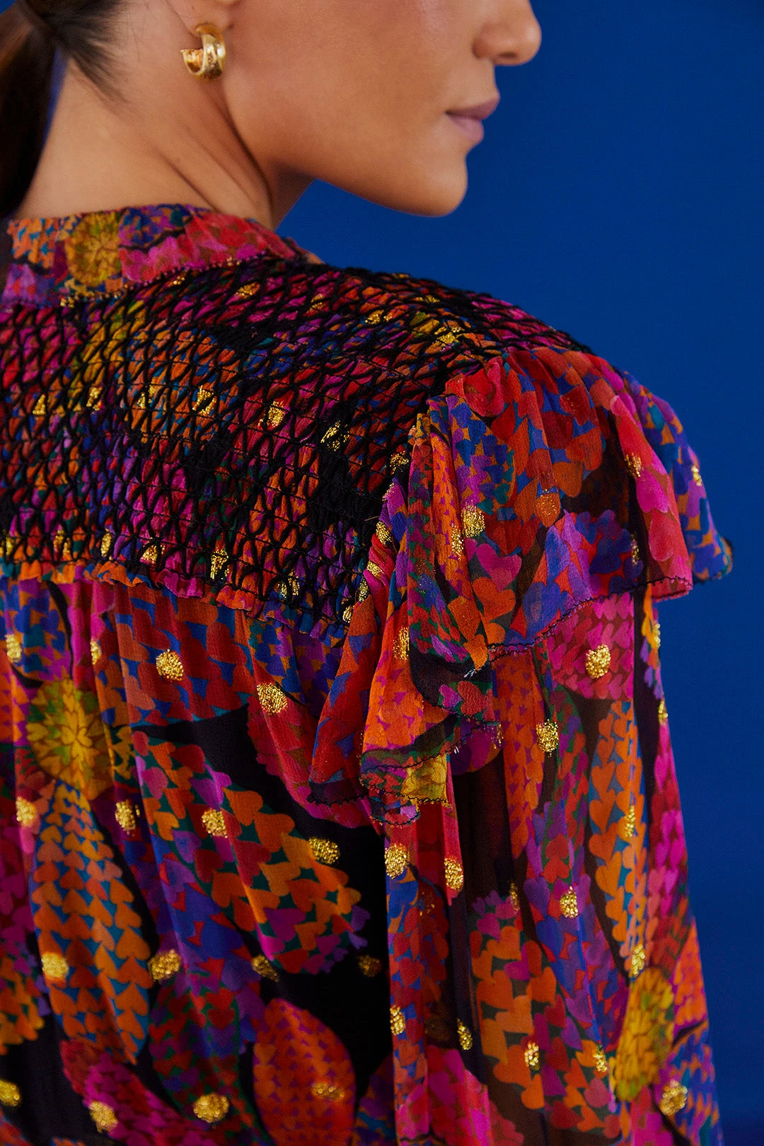 Farm Rio Black Heart Daisy Mini Dress 7 Farm Rio Black Heart Daisy Mini Dress - Image 5