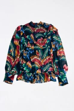 Farm Rio Black Chevron Forest Blouse -Farm Rio Store 303898 06