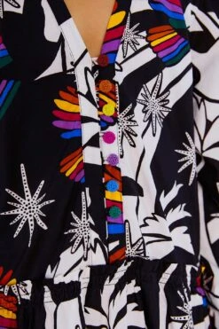 Farm Rio Toucans Wave Organic Cotton Mini Dress -Farm Rio Store 303908 04