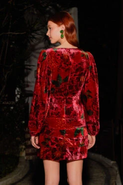 Farm Rio Red Shiny Flowers Mini Dress -Farm Rio Store 303911 04 536a690c 08b9 4b0e 9323 2ca3f1891564