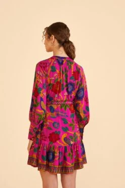 Farm Rio Pink Sweet Forest Mini Dress -Farm Rio Store 303913 04