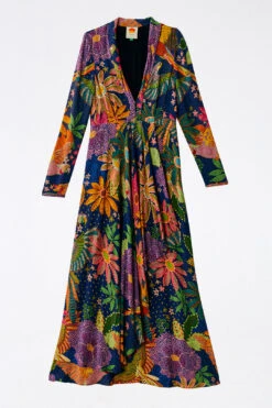 Farm Rio Navy Cool Macaw Maxi Dress 12 Farm Rio Navy Cool Macaw Maxi Dress -Farm Rio Store 303923 06