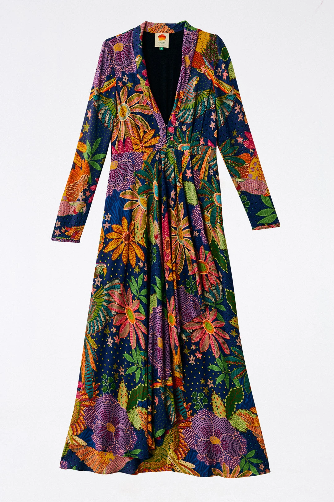 Farm Rio Navy Cool Macaw Maxi Dress 7 Farm Rio Navy Cool Macaw Maxi Dress - Image 6