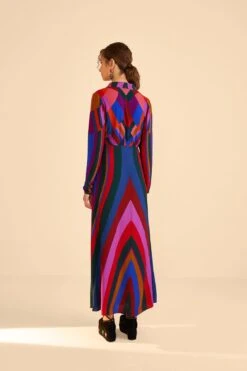 Farm Rio Magic Stripes Maxi Dress 8 Farm Rio Magic Stripes Maxi Dress -Farm Rio Store 303924 04