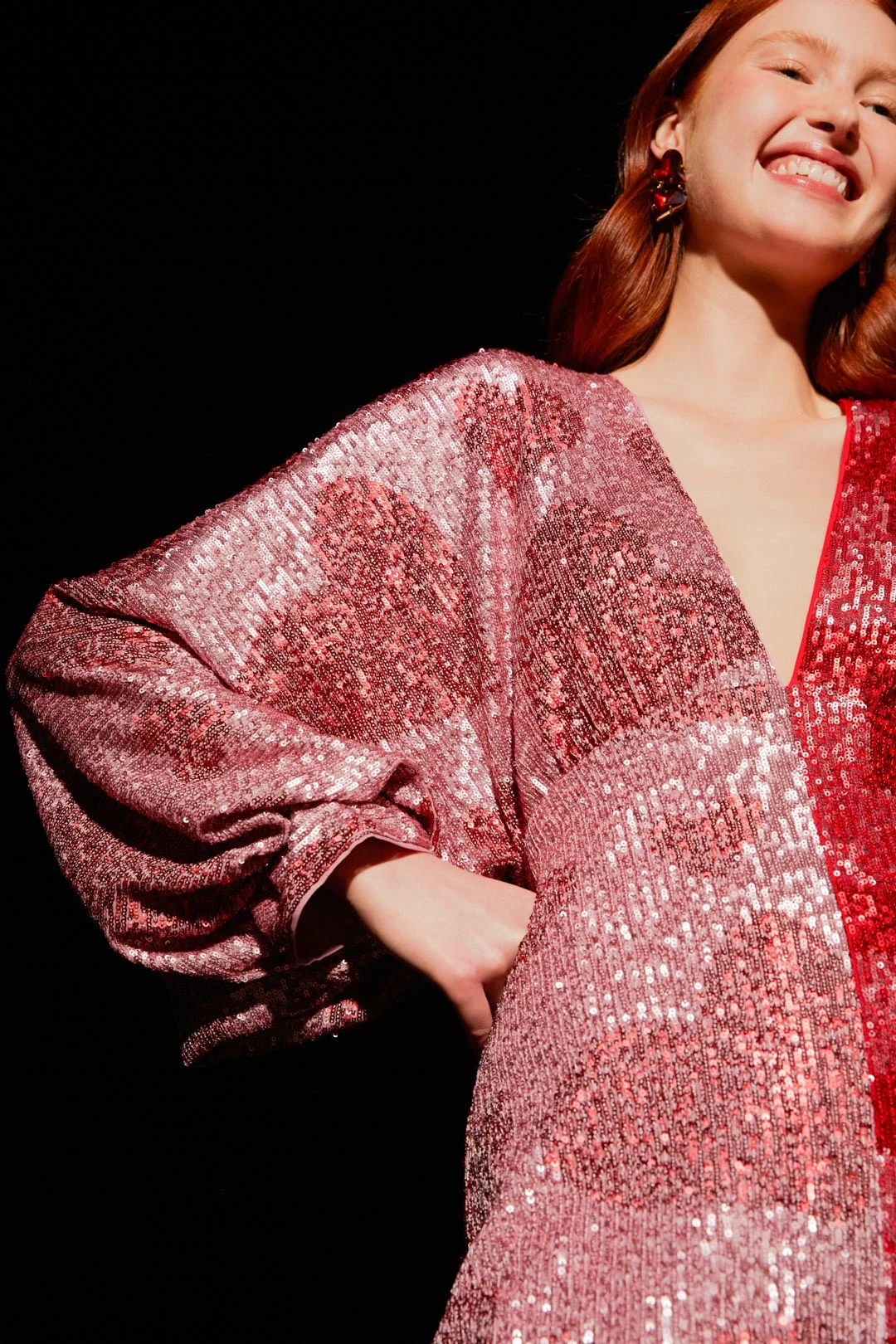 Farm Rio Hearts Sequin Midi Dress 7 Farm Rio Hearts Sequin Midi Dress - Image 5