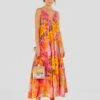 Farm Rio Mixed Pink Prints Maxi Dress -Farm Rio Store 303980 01