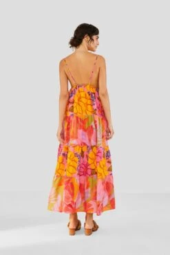 Farm Rio Mixed Pink Prints Maxi Dress -Farm Rio Store 303980 03
