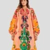 Farm Rio Peach Amulet Midi Dress 1 Farm Rio Peach Amulet Midi Dress -Farm Rio Store 303983 01