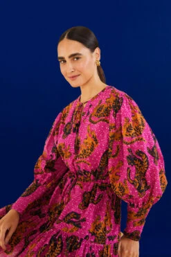 Farm Rio Pink Wild Leopards Mini Dress -Farm Rio Store 303984 03 1