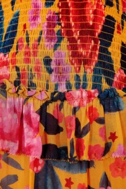 Farm Rio Yellow Floral Dream Blouse -Farm Rio Store 304566 06 1