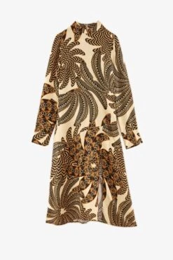 Farm Rio Sand Yawanawa Vanahu Lenzing™ Ecovero™ Viscose Midi Dress 11 Farm Rio Sand Yawanawa Vanahu Lenzing™ Ecovero™ Viscose Midi Dress -Farm Rio Store 304582 05