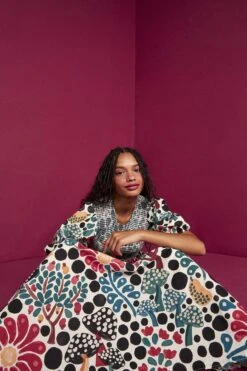 Farm Rio Mushroom Forest Organic Cotton Midi Dress -Farm Rio Store 304592 03