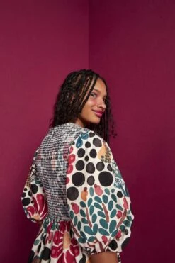 Farm Rio Mushroom Forest Organic Cotton Midi Dress -Farm Rio Store 304592 05