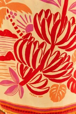 Farm Rio Forest Mixed Scarves Midi Dress -Farm Rio Store 305267 05