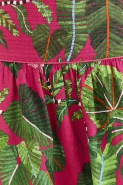 Farm Rio Pink Leaves Mini Dress -Farm Rio Store 305273 06 4f899207 fe95 488e bfa6 034885699f66
