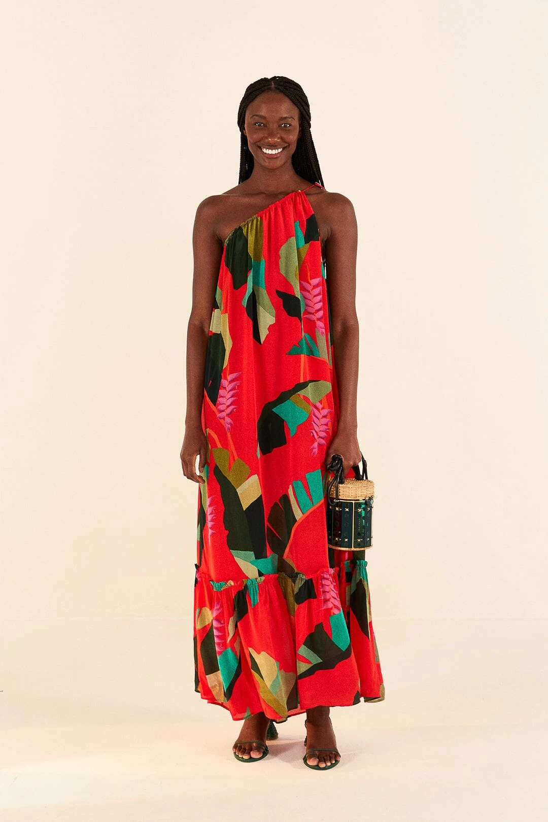 Farm Rio Red Heliconia Maxi Dress 4 Farm Rio Red Heliconia Maxi Dress - Image 2