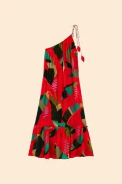 Farm Rio Red Heliconia Maxi Dress 13 Farm Rio Red Heliconia Maxi Dress -Farm Rio Store 305296 06