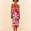 Farm Rio Red Sweet Jungle Cut Out Midi Dress 2 Farm Rio Red Sweet Jungle Cut Out Midi Dress -Farm Rio Store 305349 01