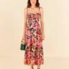 Pink Leopard Forest Midi Dress -Farm Rio Store 305796 01