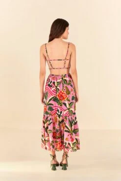 Pink Leopard Forest Midi Dress 11 Pink Leopard Forest Midi Dress -Farm Rio Store 305796 04