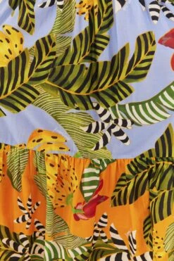 Farm Rio Mixed Striped Bananas Maxi Dress 12 Farm Rio Mixed Striped Bananas Maxi Dress -Farm Rio Store 305797 05 1